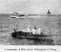 L'ammaraggio di Balbo innanzi all'esposizione di Chicago